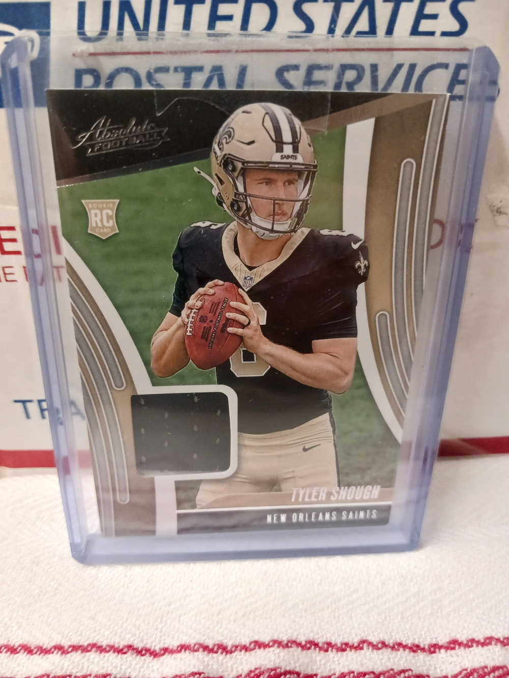 2025 PANINI ABSOLUTE  TYLER SHOUGH Black and Gold  with Jersey Swatch RC